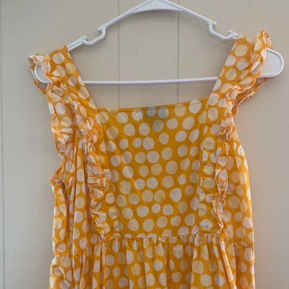 Yellow Polka Dot Summer Dress - Picture 4 of 8